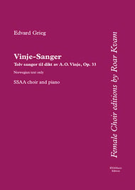 Vinje-Sanger SSAA choral sheet music cover Thumbnail